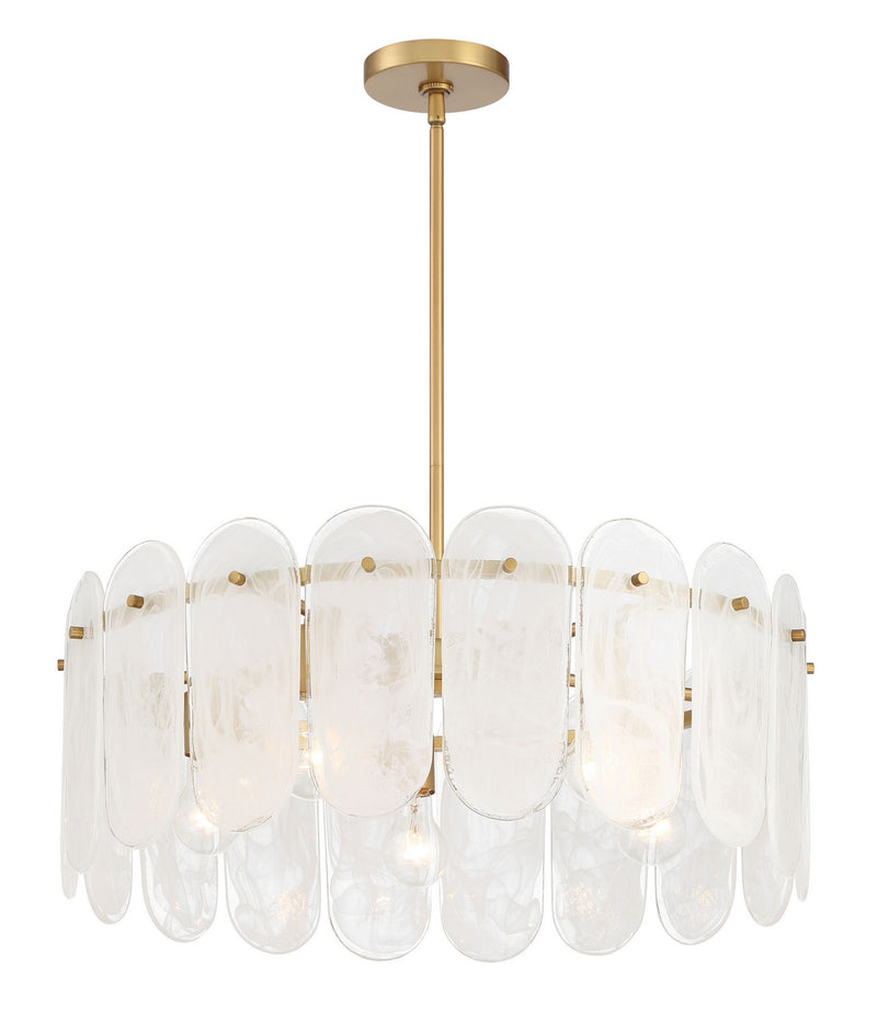 Five Light Pendant<br /><span style="color:#4AB0CE;">Entrega: 4-10 dias en USA</span><br /><span style="color:#4AB0CE;font-size:60%;">PREGUNTE POR ENTREGA EN PANAMA</span><br />Collection: Oldmill<br />Finish: Legacy Brass