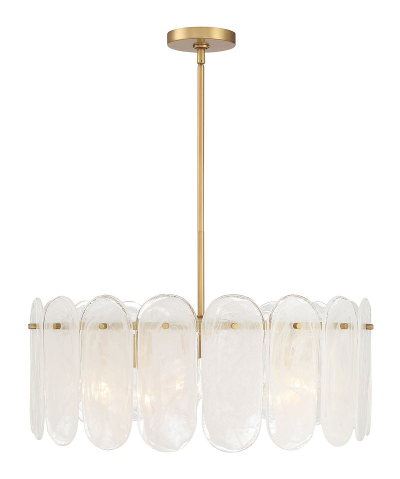 Five Light Pendant<br /><span style="color:#4AB0CE;">Entrega: 4-10 dias en USA</span><br /><span style="color:#4AB0CE;font-size:60%;">PREGUNTE POR ENTREGA EN PANAMA</span><br />Collection: Oldmill<br />Finish: Legacy Brass