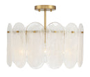 Three Light Semi Flush Mount<br /><span style="color:#4AB0CE;">Entrega: 2-3 semanas en USA</span><br /><span style="color:#4AB0CE;font-size:60%;">PREGUNTE POR ENTREGA EN PANAMA</span><br />Collection: Oldmill<br />Finish: Legacy Brass