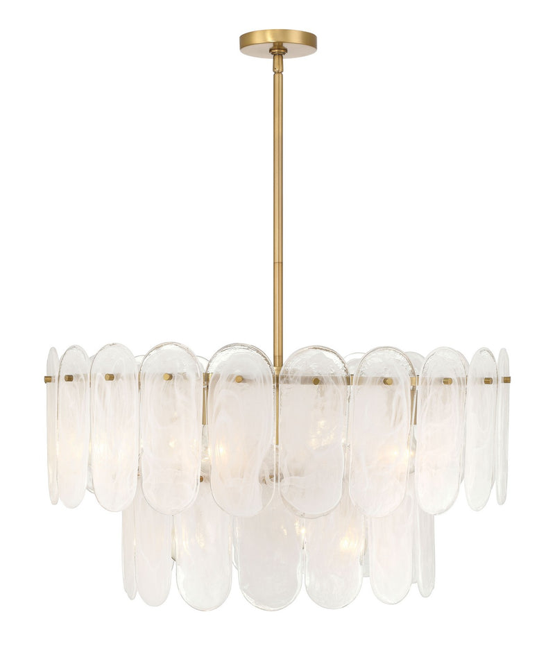 Nine Light Pendant<br /><span style="color:#4AB0CE;">Entrega: 4-10 dias en USA</span><br /><span style="color:#4AB0CE;font-size:60%;">PREGUNTE POR ENTREGA EN PANAMA</span><br />Collection: Oldmill<br />Finish: Legacy Brass