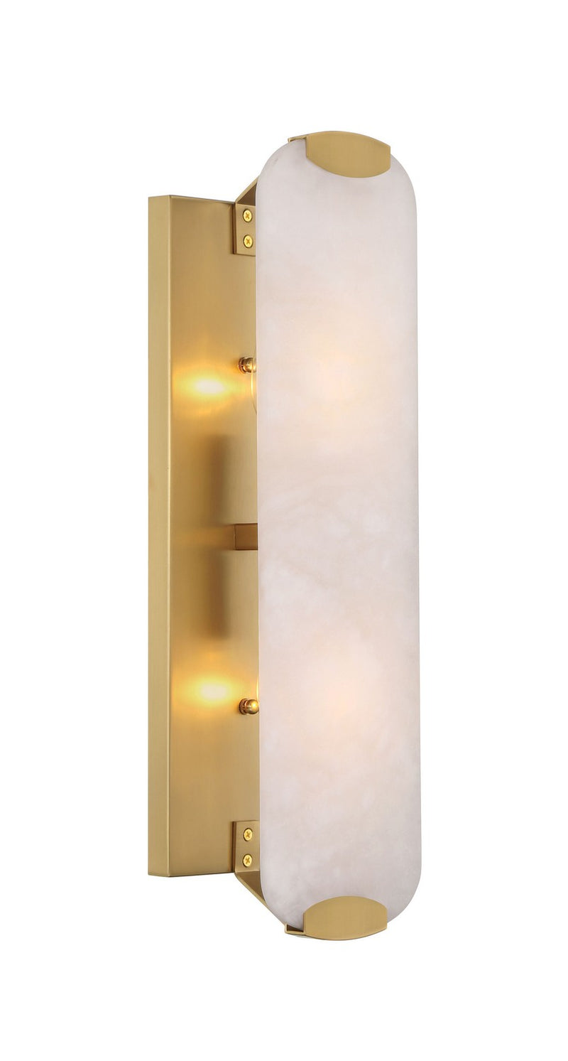 Two Light Wall Sconce<br /><span style="color:#4AB0CE;">Entrega: 4-5 semanas en USA</span><br /><span style="color:#4AB0CE;font-size:60%;">PREGUNTE POR ENTREGA EN PANAMA</span><br />Collection: Glowstone<br />Finish: Legacy Brass
