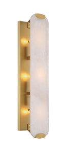 Three Light Wall Sconce<br /><span style="color:#4AB0CE;">Entrega: 4-10 dias en USA</span><br /><span style="color:#4AB0CE;font-size:60%;">PREGUNTE POR ENTREGA EN PANAMA</span><br />Collection: Glowstone<br />Finish: Legacy Brass