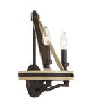 Two Light Wall Sconce<br /><span style="color:#4AB0CE;">Entrega: 4-10 dias en USA</span><br /><span style="color:#4AB0CE;font-size:60%;">PREGUNTE POR ENTREGA EN PANAMA</span><br />Collection: Sonoma<br />Finish: Dark Bronze