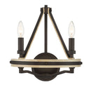 Two Light Wall Sconce<br /><span style="color:#4AB0CE;">Entrega: 4-10 dias en USA</span><br /><span style="color:#4AB0CE;font-size:60%;">PREGUNTE POR ENTREGA EN PANAMA</span><br />Collection: Sonoma<br />Finish: Dark Bronze