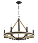 Six Light Chandelier<br /><span style="color:#4AB0CE;">Entrega: 4-10 dias en USA</span><br /><span style="color:#4AB0CE;font-size:60%;">PREGUNTE POR ENTREGA EN PANAMA</span><br />Collection: Sonoma<br />Finish: Dark Bronze