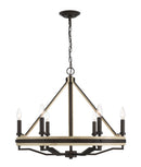 Six Light Chandelier<br /><span style="color:#4AB0CE;">Entrega: 4-10 dias en USA</span><br /><span style="color:#4AB0CE;font-size:60%;">PREGUNTE POR ENTREGA EN PANAMA</span><br />Collection: Sonoma<br />Finish: Dark Bronze