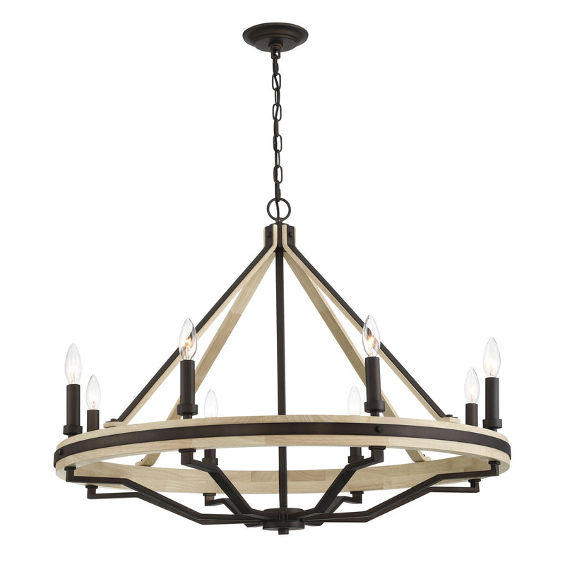 Eight Light Chandelier<br /><span style="color:#4AB0CE;">Entrega: 4-10 dias en USA</span><br /><span style="color:#4AB0CE;font-size:60%;">PREGUNTE POR ENTREGA EN PANAMA</span><br />Collection: Sonoma<br />Finish: Dark Bronze