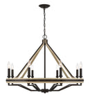 Eight Light Chandelier<br /><span style="color:#4AB0CE;">Entrega: 17-18 semanas en USA</span><br /><span style="color:#4AB0CE;font-size:60%;">PREGUNTE POR ENTREGA EN PANAMA</span><br />Collection: Sonoma<br />Finish: Dark Bronze