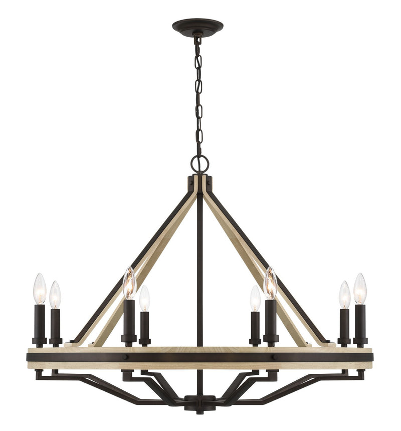 Eight Light Chandelier<br /><span style="color:#4AB0CE;">Entrega: 4-10 dias en USA</span><br /><span style="color:#4AB0CE;font-size:60%;">PREGUNTE POR ENTREGA EN PANAMA</span><br />Collection: Sonoma<br />Finish: Dark Bronze