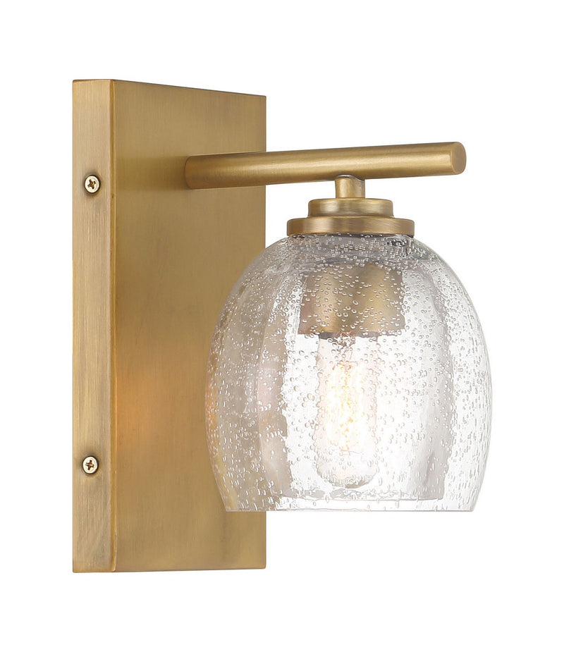 One Light Vanity<br /><span style="color:#4AB0CE;">Entrega: 4-10 dias en USA</span><br /><span style="color:#4AB0CE;font-size:60%;">PREGUNTE POR ENTREGA EN PANAMA</span><br />Collection: Glint<br />Finish: Legacy Brass