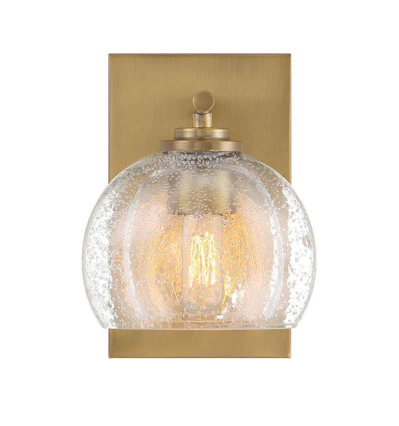 One Light Vanity<br /><span style="color:#4AB0CE;">Entrega: 4-10 dias en USA</span><br /><span style="color:#4AB0CE;font-size:60%;">PREGUNTE POR ENTREGA EN PANAMA</span><br />Collection: Glint<br />Finish: Legacy Brass
