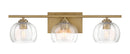 Three Light Vanity<br /><span style="color:#4AB0CE;">Entrega: 8-9 semanas en USA</span><br /><span style="color:#4AB0CE;font-size:60%;">PREGUNTE POR ENTREGA EN PANAMA</span><br />Collection: Glint<br />Finish: Legacy Brass