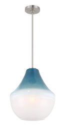 One Light Pendant<br /><span style="color:#4AB0CE;">Entrega: 17-18 semanas en USA</span><br /><span style="color:#4AB0CE;font-size:60%;">PREGUNTE POR ENTREGA EN PANAMA</span><br />Collection: Pacific<br />Finish: Brushed Nickel