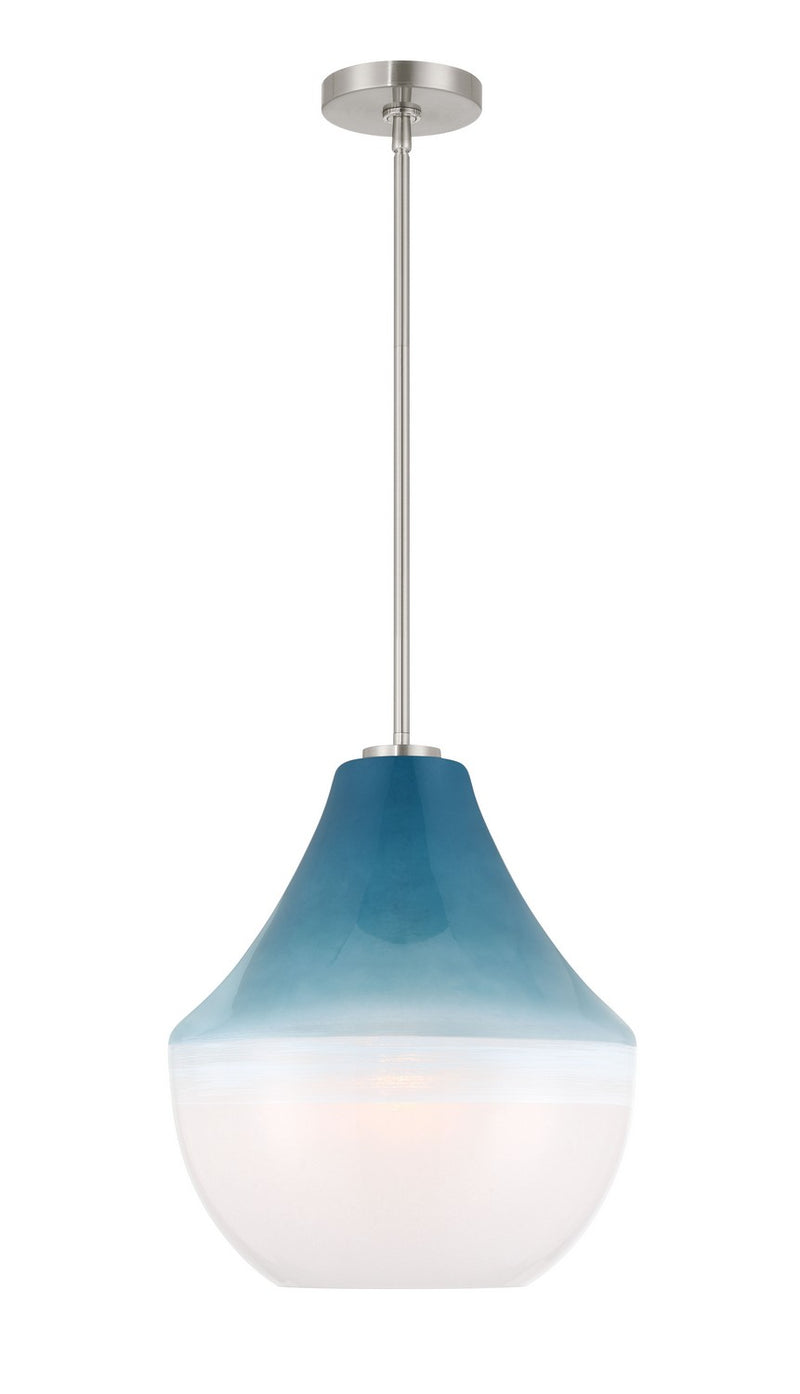 One Light Pendant<br /><span style="color:#4AB0CE;">Entrega: 4-10 dias en USA</span><br /><span style="color:#4AB0CE;font-size:60%;">PREGUNTE POR ENTREGA EN PANAMA</span><br />Collection: Pacific<br />Finish: Brushed Nickel
