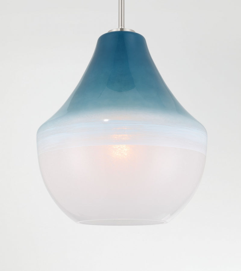 Minka-Lavery - 292-84 - One Light Pendant - Pacific - Brushed Nickel