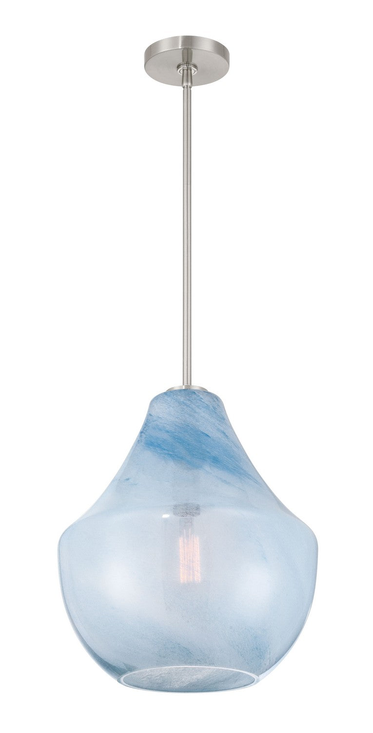 One Light Pendant<br /><span style="color:#4AB0CE;">Entrega: 4-10 dias en USA</span><br /><span style="color:#4AB0CE;font-size:60%;">PREGUNTE POR ENTREGA EN PANAMA</span><br />Collection: Pacific<br />Finish: Brushed Nickel