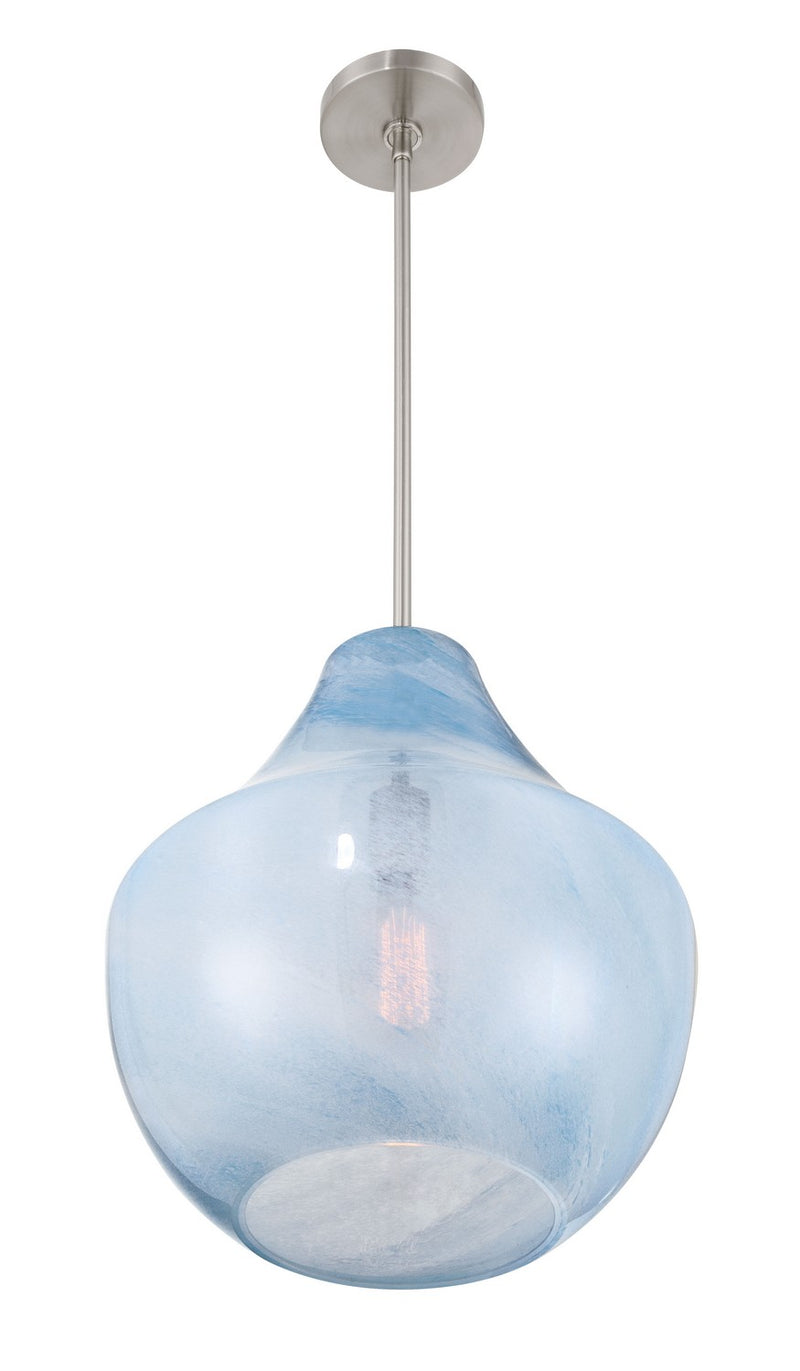One Light Pendant<br /><span style="color:#4AB0CE;">Entrega: 4-10 dias en USA</span><br /><span style="color:#4AB0CE;font-size:60%;">PREGUNTE POR ENTREGA EN PANAMA</span><br />Collection: Pacific<br />Finish: Brushed Nickel