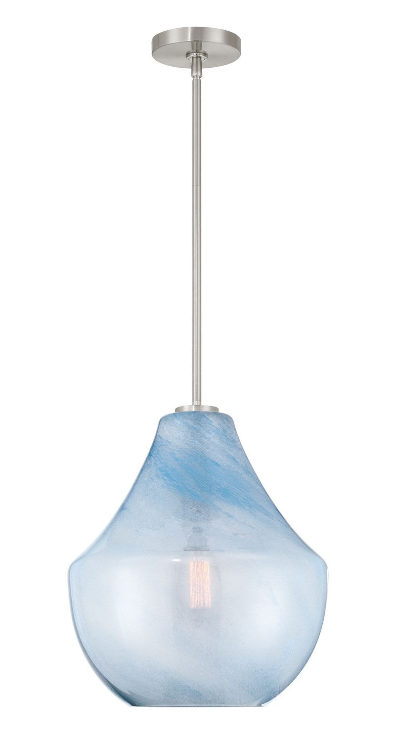 One Light Pendant<br /><span style="color:#4AB0CE;">Entrega: 4-10 dias en USA</span><br /><span style="color:#4AB0CE;font-size:60%;">PREGUNTE POR ENTREGA EN PANAMA</span><br />Collection: Pacific<br />Finish: Brushed Nickel
