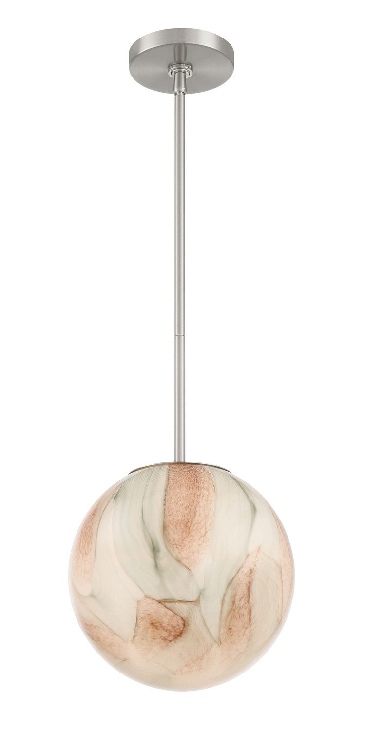 One Light Pendant<br /><span style="color:#4AB0CE;">Entrega: 4-10 dias en USA</span><br /><span style="color:#4AB0CE;font-size:60%;">PREGUNTE POR ENTREGA EN PANAMA</span><br />Collection: Desert<br />Finish: Brushed Nickel