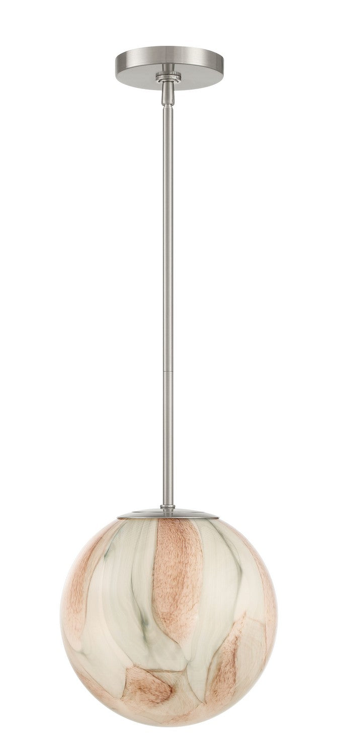 One Light Pendant<br /><span style="color:#4AB0CE;">Entrega: 4-10 dias en USA</span><br /><span style="color:#4AB0CE;font-size:60%;">PREGUNTE POR ENTREGA EN PANAMA</span><br />Collection: Desert<br />Finish: Brushed Nickel