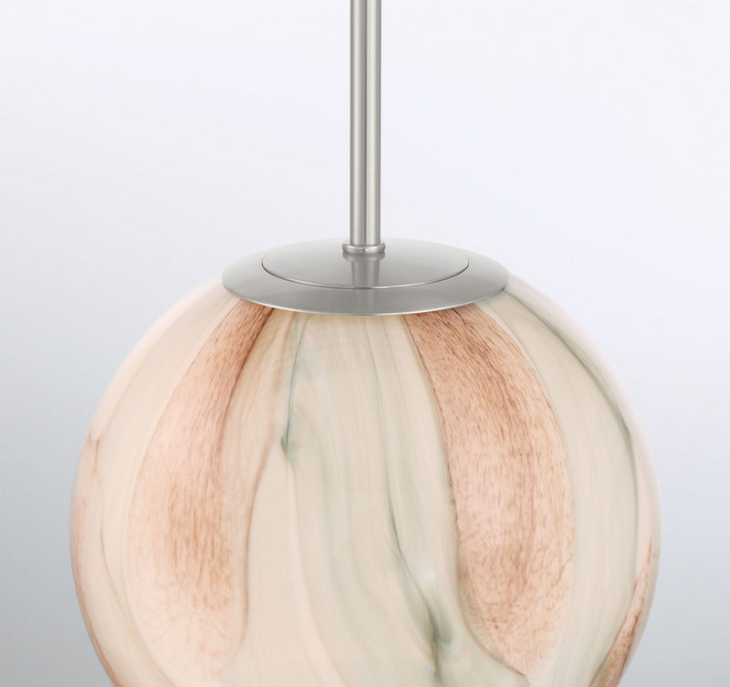One Light Pendant<br /><span style="color:#4AB0CE;">Entrega: 4-10 dias en USA</span><br /><span style="color:#4AB0CE;font-size:60%;">PREGUNTE POR ENTREGA EN PANAMA</span><br />Collection: Desert<br />Finish: Brushed Nickel