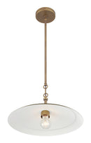 One Light Pendant<br /><span style="color:#4AB0CE;">Entrega: 4-10 dias en USA</span><br /><span style="color:#4AB0CE;font-size:60%;">PREGUNTE POR ENTREGA EN PANAMA</span><br />Collection: York<br />Finish: Natural Brass