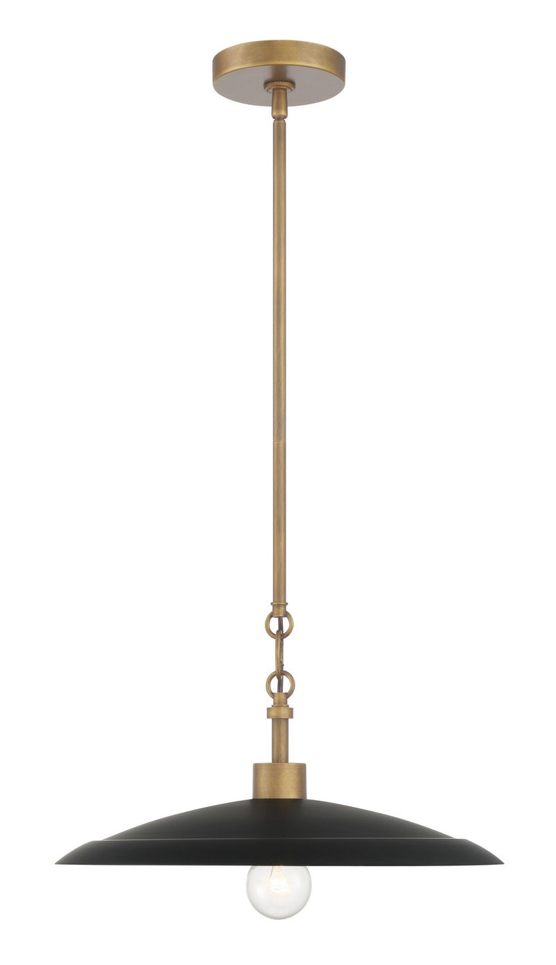 One Light Pendant<br /><span style="color:#4AB0CE;">Entrega: 4-10 dias en USA</span><br /><span style="color:#4AB0CE;font-size:60%;">PREGUNTE POR ENTREGA EN PANAMA</span><br />Collection: York<br />Finish: Dark Matte Black