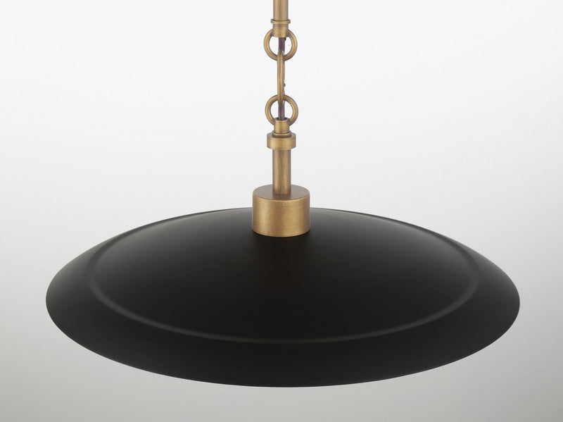 One Light Pendant<br /><span style="color:#4AB0CE;">Entrega: 4-10 dias en USA</span><br /><span style="color:#4AB0CE;font-size:60%;">PREGUNTE POR ENTREGA EN PANAMA</span><br />Collection: York<br />Finish: Dark Matte Black