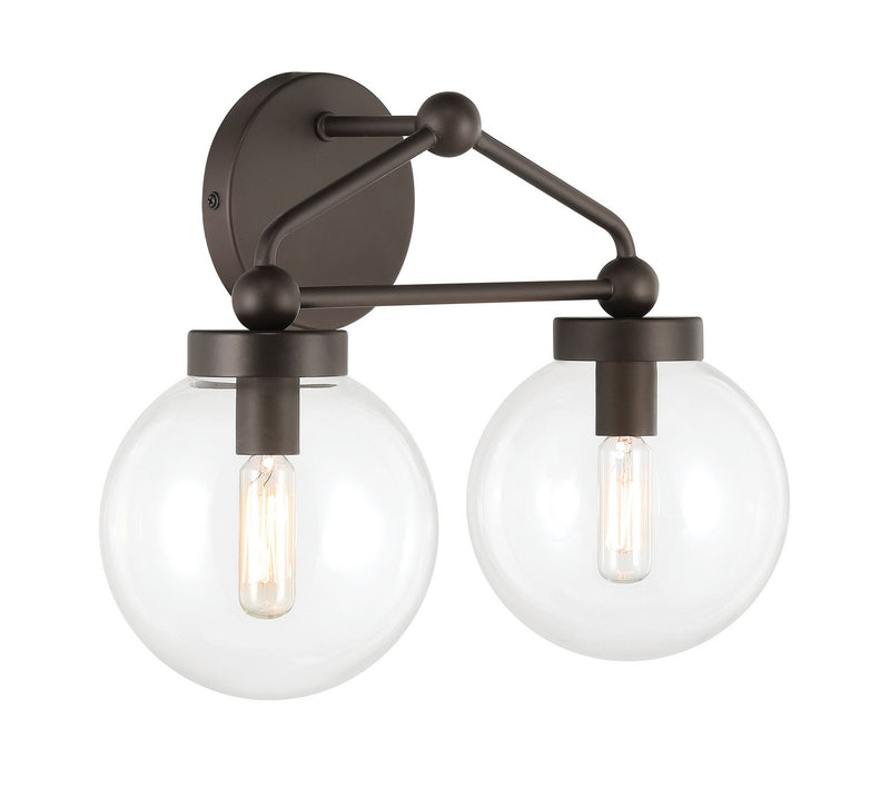 Two Light Vanity<br /><span style="color:#4AB0CE;">Entrega: 4-10 dias en USA</span><br /><span style="color:#4AB0CE;font-size:60%;">PREGUNTE POR ENTREGA EN PANAMA</span><br />Collection: Stella<br />Finish: Dark Bronze