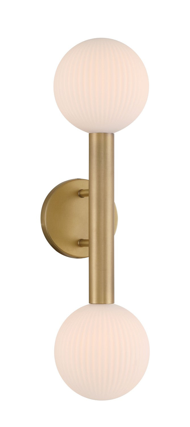 Two Light Wall Sconce<br /><span style="color:#4AB0CE;">Entrega: 4-5 semanas en USA</span><br /><span style="color:#4AB0CE;font-size:60%;">PREGUNTE POR ENTREGA EN PANAMA</span><br />Collection: Fenton<br />Finish: Legacy Brass