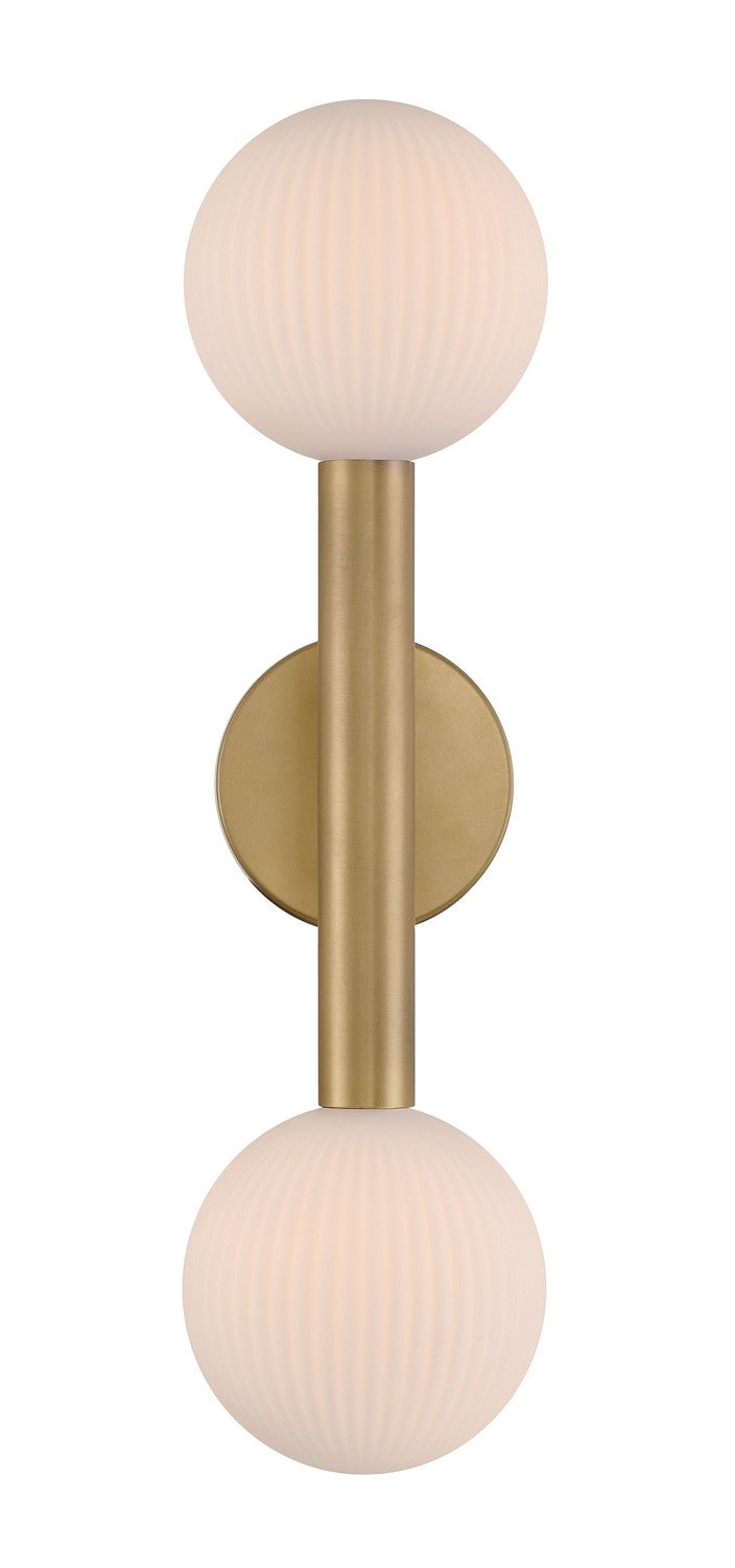 Two Light Wall Sconce<br /><span style="color:#4AB0CE;">Entrega: 4-5 semanas en USA</span><br /><span style="color:#4AB0CE;font-size:60%;">PREGUNTE POR ENTREGA EN PANAMA</span><br />Collection: Fenton<br />Finish: Legacy Brass