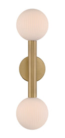 Two Light Wall Sconce<br /><span style="color:#4AB0CE;">Entrega: 4-10 dias en USA</span><br /><span style="color:#4AB0CE;font-size:60%;">PREGUNTE POR ENTREGA EN PANAMA</span><br />Collection: Fenton<br />Finish: Legacy Brass