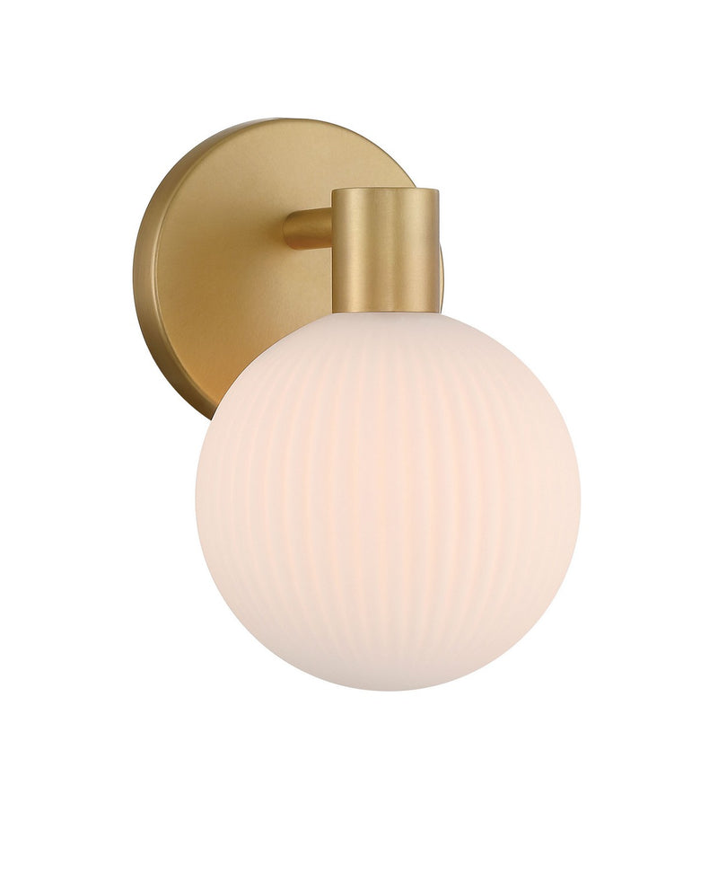 One Light Vanity<br /><span style="color:#4AB0CE;">Entrega: 4-10 dias en USA</span><br /><span style="color:#4AB0CE;font-size:60%;">PREGUNTE POR ENTREGA EN PANAMA</span><br />Collection: Fenton<br />Finish: Legacy Brass