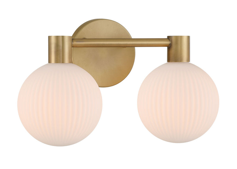 Two Light Vanity<br /><span style="color:#4AB0CE;">Entrega: 4-10 dias en USA</span><br /><span style="color:#4AB0CE;font-size:60%;">PREGUNTE POR ENTREGA EN PANAMA</span><br />Collection: Fenton<br />Finish: Legacy Brass