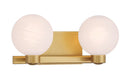 Two Light Vanity<br /><span style="color:#4AB0CE;">Entrega: 4-10 dias en USA</span><br /><span style="color:#4AB0CE;font-size:60%;">PREGUNTE POR ENTREGA EN PANAMA</span><br />Collection: Mooncrest<br />Finish: Legacy Brass