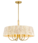 Six Light Pendant<br /><span style="color:#4AB0CE;">Entrega: 4-10 dias en USA</span><br /><span style="color:#4AB0CE;font-size:60%;">PREGUNTE POR ENTREGA EN PANAMA</span><br />Collection: Hellia<br />Finish: Legacy Brass