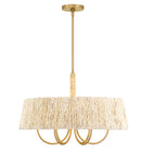 Six Light Pendant<br /><span style="color:#4AB0CE;">Entrega: 4-10 dias en USA</span><br /><span style="color:#4AB0CE;font-size:60%;">PREGUNTE POR ENTREGA EN PANAMA</span><br />Collection: Hellia<br />Finish: Legacy Brass