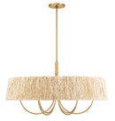 Six Light Pendant<br /><span style="color:#4AB0CE;">Entrega: 4-10 dias en USA</span><br /><span style="color:#4AB0CE;font-size:60%;">PREGUNTE POR ENTREGA EN PANAMA</span><br />Collection: Hellia<br />Finish: Legacy Brass