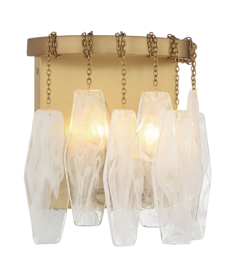 Two Light Wall Sconce<br /><span style="color:#4AB0CE;">Entrega: 4-10 dias en USA</span><br /><span style="color:#4AB0CE;font-size:60%;">PREGUNTE POR ENTREGA EN PANAMA</span><br />Collection: Willow<br />Finish: Legacy Brass
