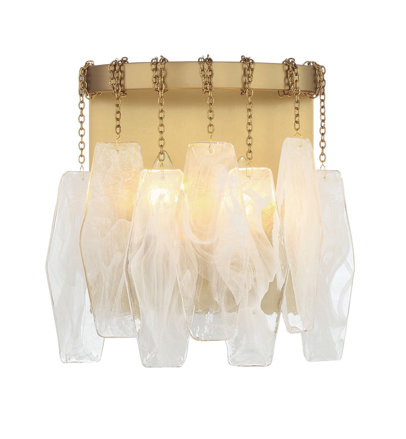 Two Light Wall Sconce<br /><span style="color:#4AB0CE;">Entrega: 4-10 dias en USA</span><br /><span style="color:#4AB0CE;font-size:60%;">PREGUNTE POR ENTREGA EN PANAMA</span><br />Collection: Willow<br />Finish: Legacy Brass