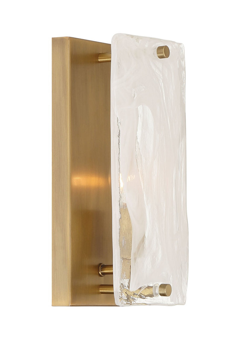 One Light Wall Sconce<br /><span style="color:#4AB0CE;">Entrega: 4-10 dias en USA</span><br /><span style="color:#4AB0CE;font-size:60%;">PREGUNTE POR ENTREGA EN PANAMA</span><br />Collection: Veil<br />Finish: Legacy Brass