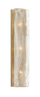 Three Light Vanity<br /><span style="color:#4AB0CE;">Entrega: 4-10 dias en USA</span><br /><span style="color:#4AB0CE;font-size:60%;">PREGUNTE POR ENTREGA EN PANAMA</span><br />Collection: Veil<br />Finish: Legacy Brass