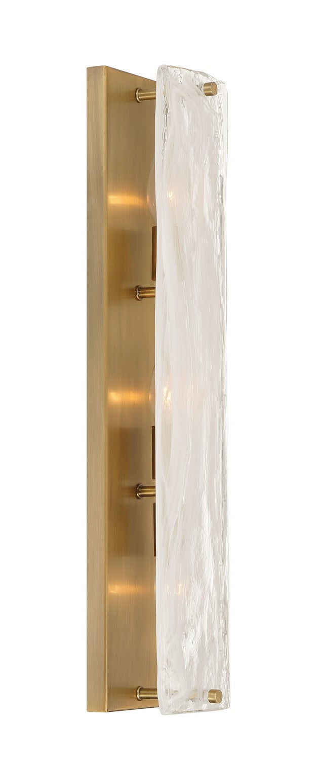 Three Light Vanity<br /><span style="color:#4AB0CE;">Entrega: 21-22 semanas en USA</span><br /><span style="color:#4AB0CE;font-size:60%;">PREGUNTE POR ENTREGA EN PANAMA</span><br />Collection: Veil<br />Finish: Legacy Brass