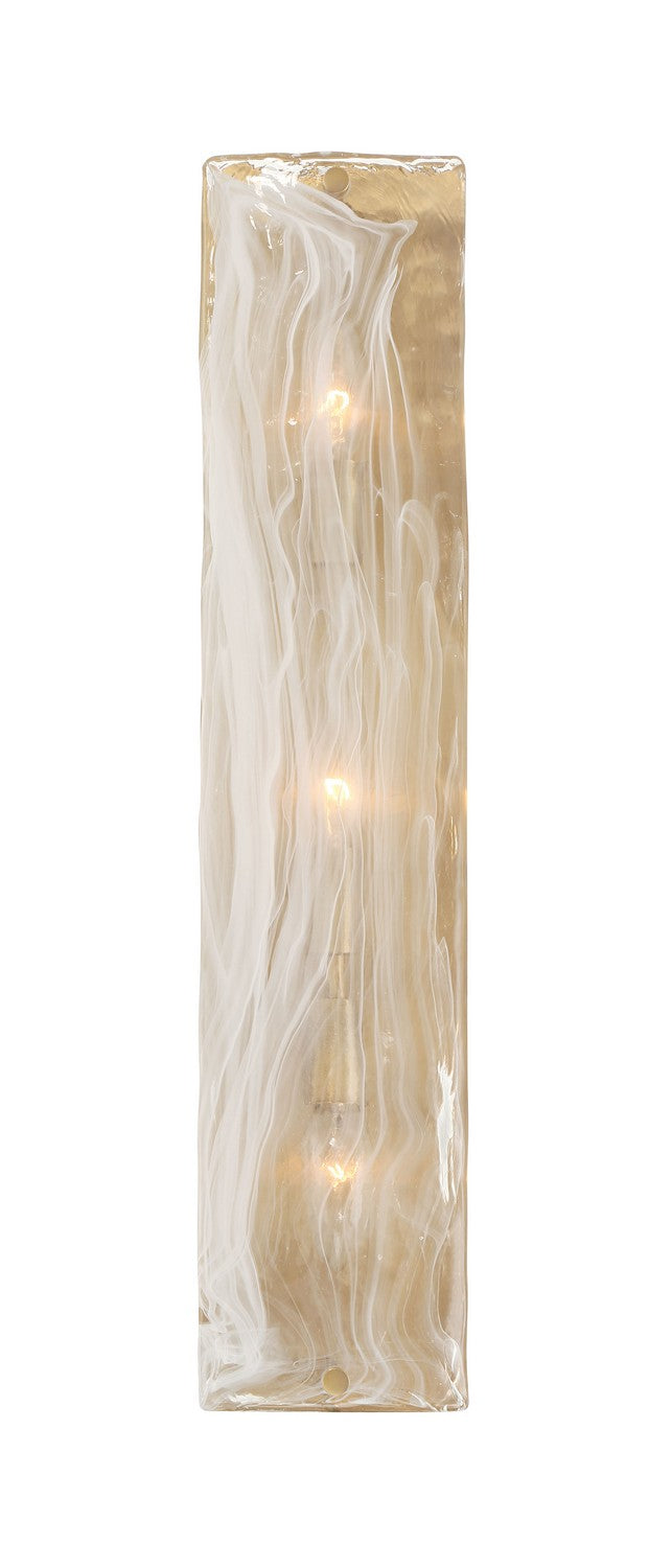 Three Light Vanity<br /><span style="color:#4AB0CE;">Entrega: 21-22 semanas en USA</span><br /><span style="color:#4AB0CE;font-size:60%;">PREGUNTE POR ENTREGA EN PANAMA</span><br />Collection: Veil<br />Finish: Legacy Brass
