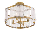 Four Light Semi Flush Mount<br /><span style="color:#4AB0CE;">Entrega: 4-10 dias en USA</span><br /><span style="color:#4AB0CE;font-size:60%;">PREGUNTE POR ENTREGA EN PANAMA</span><br />Collection: Veil<br />Finish: Legacy Brass