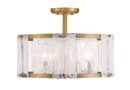 Minka-Lavery - 3635-732 - Four Light Semi Flush Mount - Veil - Legacy Brass