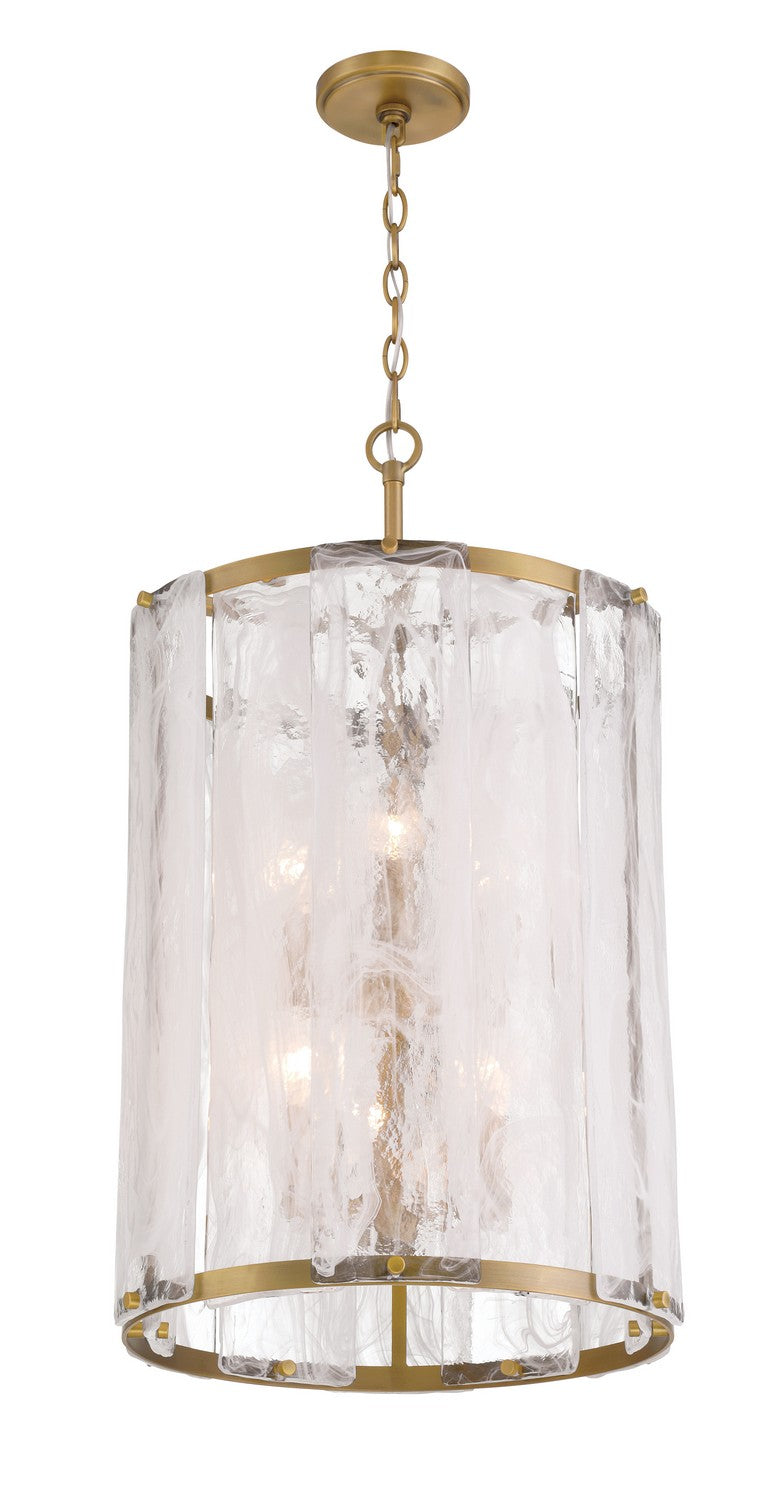 Six Light Pendant<br /><span style="color:#4AB0CE;">Entrega: 4-10 dias en USA</span><br /><span style="color:#4AB0CE;font-size:60%;">PREGUNTE POR ENTREGA EN PANAMA</span><br />Collection: Veil<br />Finish: Legacy Brass