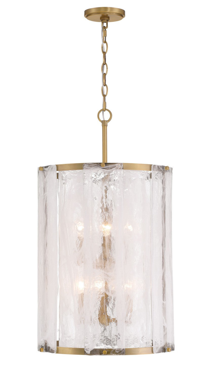 Six Light Pendant<br /><span style="color:#4AB0CE;">Entrega: 4-10 dias en USA</span><br /><span style="color:#4AB0CE;font-size:60%;">PREGUNTE POR ENTREGA EN PANAMA</span><br />Collection: Veil<br />Finish: Legacy Brass
