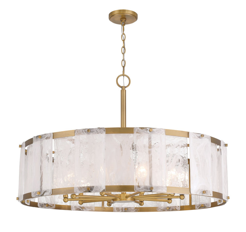 Ten Light Pendant<br /><span style="color:#4AB0CE;">Entrega: 4-10 dias en USA</span><br /><span style="color:#4AB0CE;font-size:60%;">PREGUNTE POR ENTREGA EN PANAMA</span><br />Collection: Veil<br />Finish: Legacy Brass