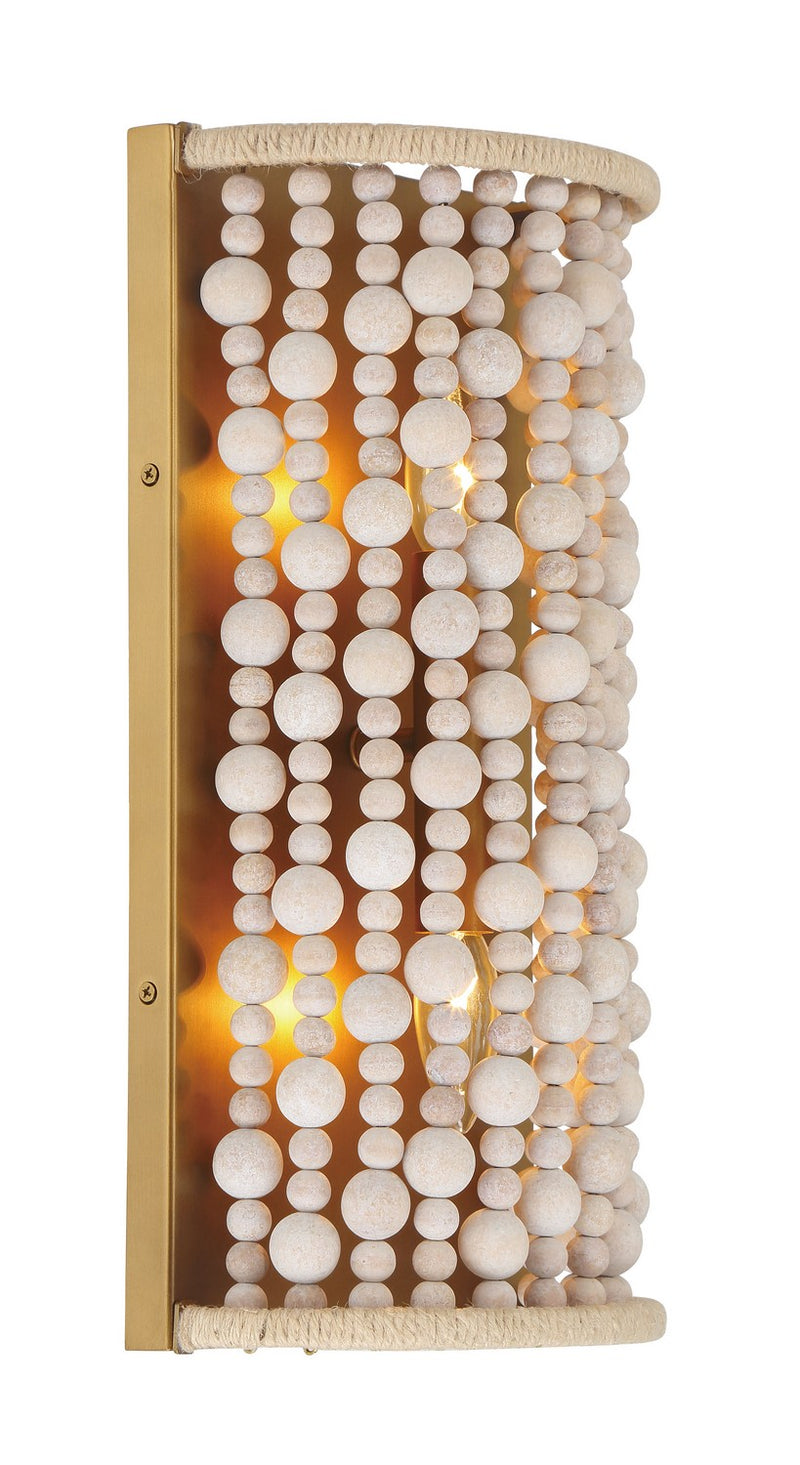 Two Light Wall Sconce<br /><span style="color:#4AB0CE;">Entrega: 4-10 dias en USA</span><br /><span style="color:#4AB0CE;font-size:60%;">PREGUNTE POR ENTREGA EN PANAMA</span><br />Collection: Horsmore<br />Finish: Painted Legacy Brass